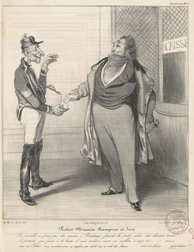 Robert Macaire, Bankier und Geschworener von Honoré Daumier