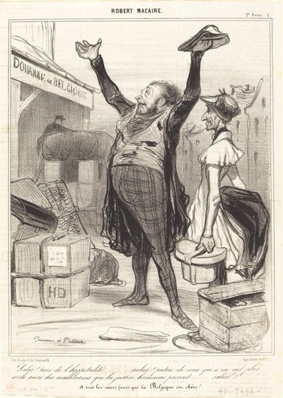 Salut! Land der Gastfreundschaft... von Honoré Daumier