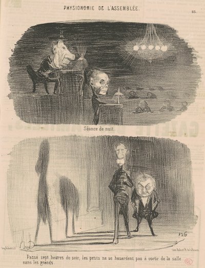 Nachtvorstellung von Honoré Daumier