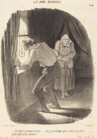 Sechs Grad unter Null von Honoré Daumier