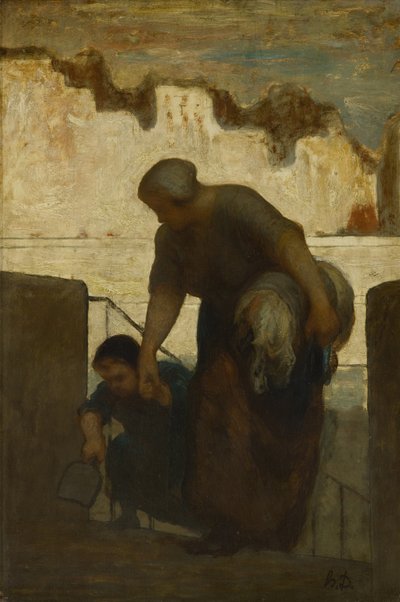 Die Wäscherin, ca. 1863 von Honoré Daumier