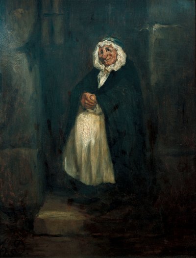 Der alte Pförtner von Honoré Daumier