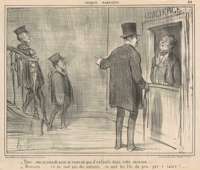 Sieh mal... du hast mir gesagt... von Honoré Daumier