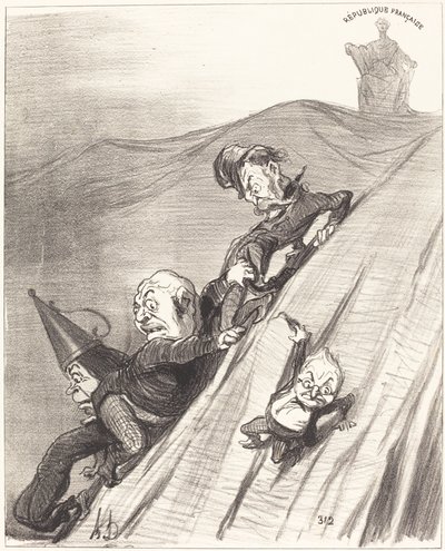 Ein gefährlicher Weg von Honoré Daumier