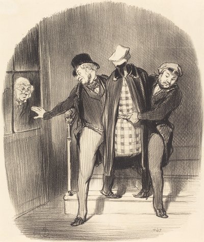 Ein heimlicher Umzug von Honoré Daumier