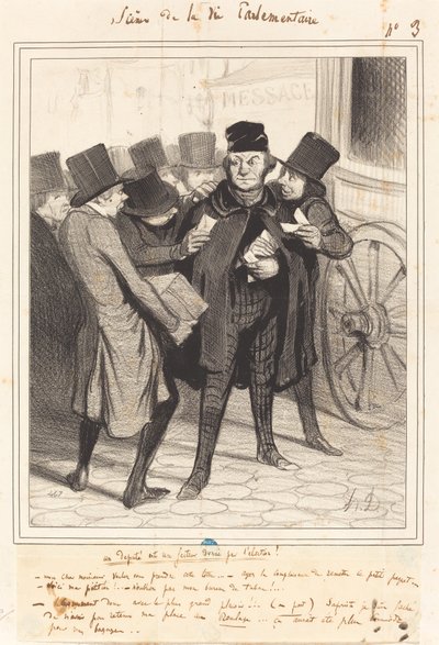 Eine Vergnügungsreise nach Paris von Honoré Daumier