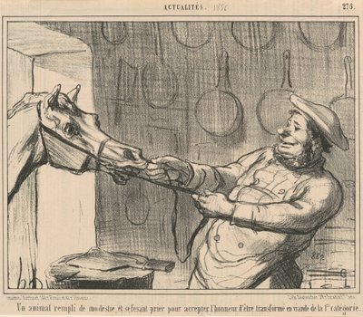 Ein Tier voller Bescheidenheit... von Honoré Daumier