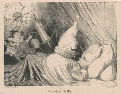 Ein Albtraum von Mimi von Honoré Daumier