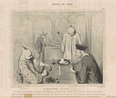 Ein Pekinger Vergnügen von Honoré Daumier