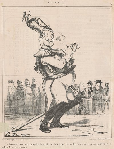 Ein verfolgter Mann... von Honoré Daumier