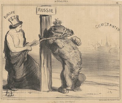 Ein verärgerter Bär von Honoré Daumier