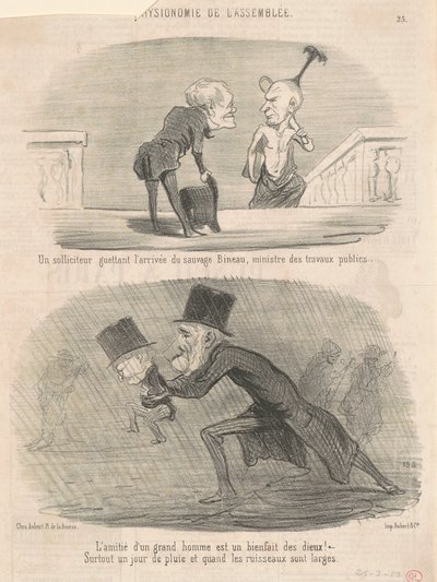 Ein Anwalt lauert ... Bineau! von Honoré Daumier