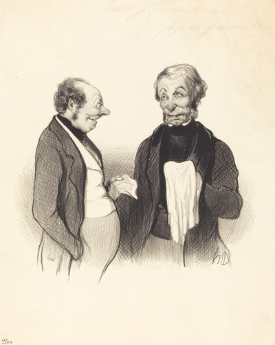Eine glückliche Nachricht von Honoré Daumier