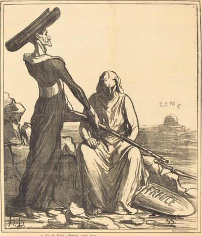 Geh und lass dich für mich erledigen von Honoré Daumier