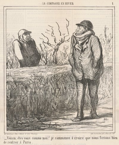 Nachbar, bist du wie ich? ... von Honoré Daumier