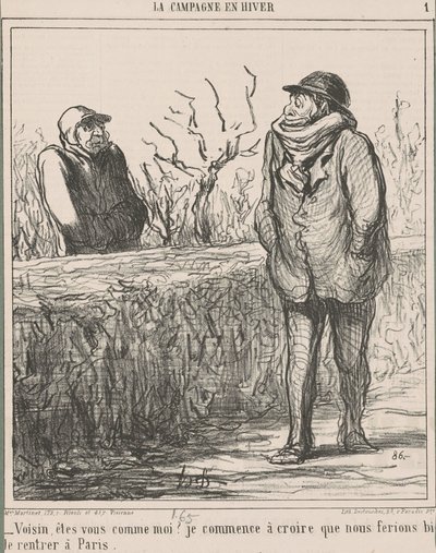 Voisin, sind Sie wie ich? ... von Honoré Daumier