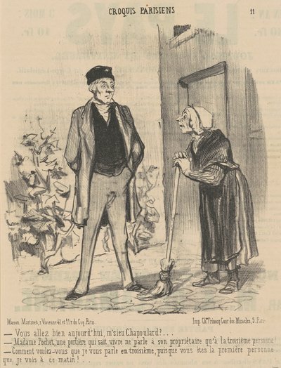 Geht es Ihnen heute gut, Herr Chapoulard? ... von Honoré Daumier