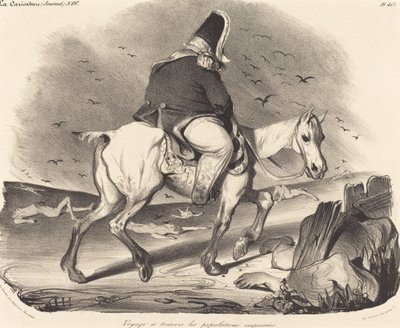 Reise durch die eifrigen Bevölkerungen von Honoré Daumier