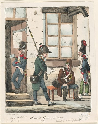 Ich bewache das Rathaus von Honoré Victorin Daumier