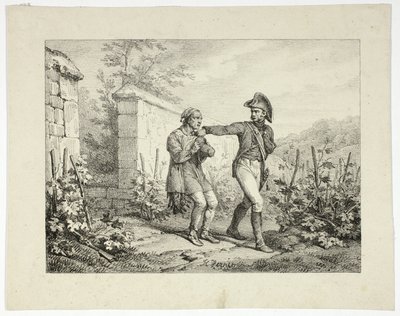 Verhaftung eines Wilderers von Emile Jean Horace Vernet