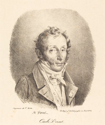 Büste von Carle Vernet von Emile Jean Horace Vernet