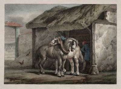 Bauernpferd von Emile Jean Horace Vernet