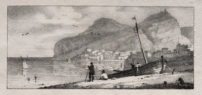 Ansicht eines Hafens von Emile Jean Horace Vernet