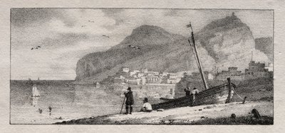 Ansicht eines Seehafens von Emile Jean Horace Vernet