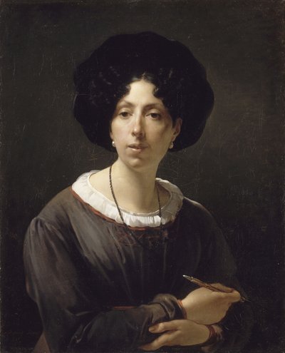 Selbstporträt von Hortense Haudebourt Lescot
