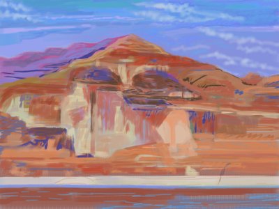 Bemalte Klippen, Lake Powell von Howard Ganz
