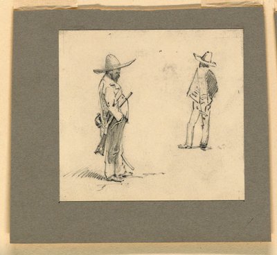 Zwei Mexikaner, die stehen von Howard Russell Butler