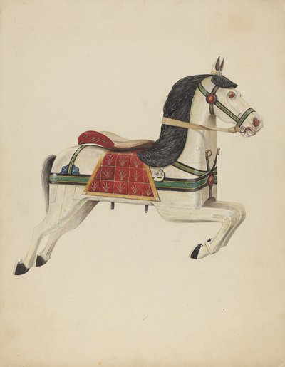 Karussellpferd von Howard Weld