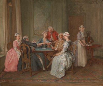 Ein Spiel von Quadrille von Hubert Francois Gravelot