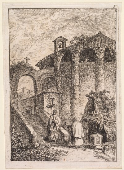 Les Soirées de Rome: Le Temple Antique von Hubert Robert
