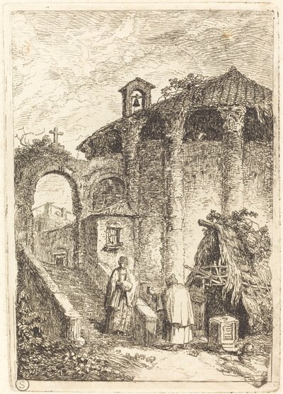 Der antike Tempel von Hubert Robert