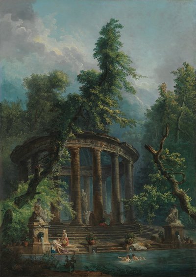 Das Badebecken von Hubert Robert