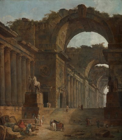 Die Brunnen, 1787-1788 von Hubert Robert