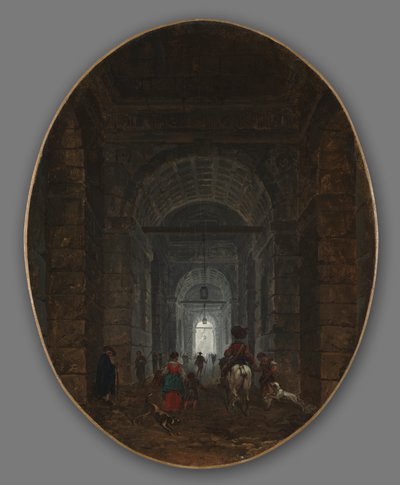 Die Grotte von Posillipo, ca. 1769 von Hubert Robert