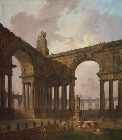 Der Landeplatz von Hubert Robert