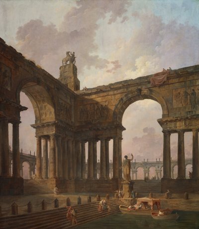 Der Landeplatz von Hubert Robert