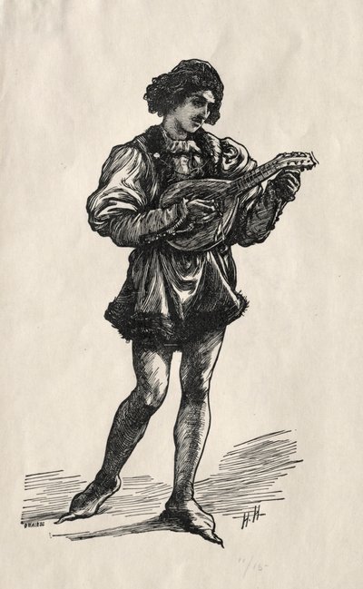Ein Troubadour von Hubert von Herkomer