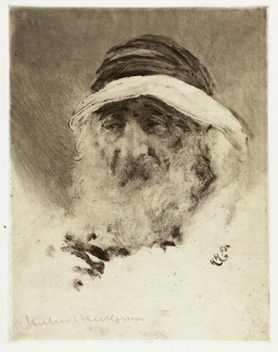 Studie eines arabischen Kopfes von Hubert von Herkomer