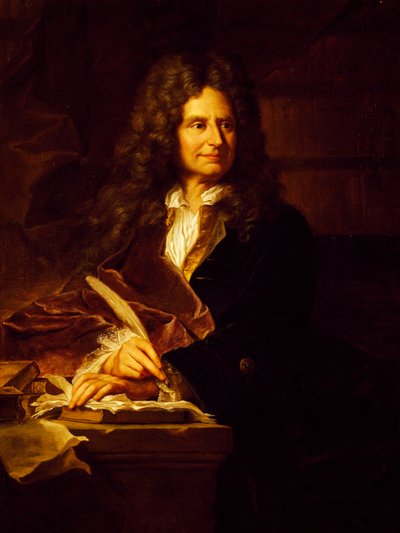 Porträt von Nicolas Boileau-Despreaux von Hyacinthe Francois Rigaud