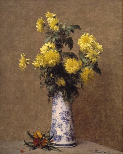 Chrysanthemen von Ignace Henri Jean Fantin Latour
