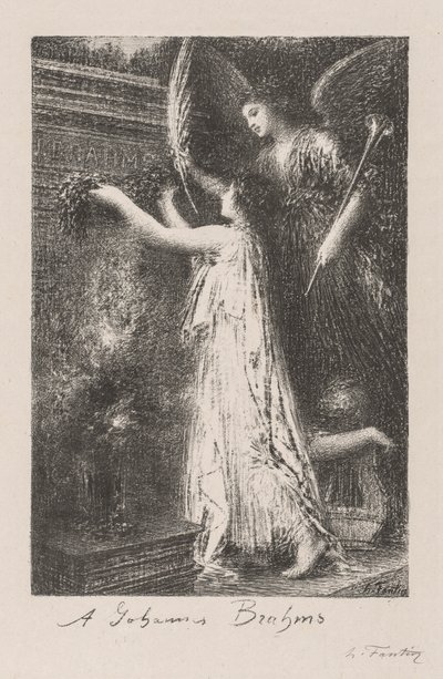 An Johannes Brahms, 1900 von Ignace Henri Jean Fantin Latour