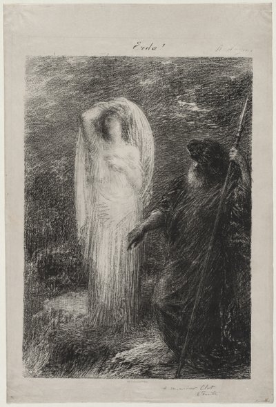 Die Beschwörung von Erda, 1885 von Ignace Henri Jean Fantin Latour