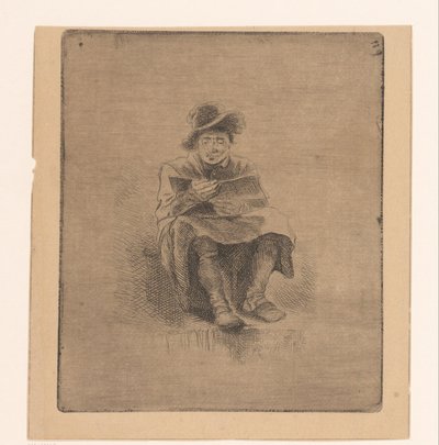 Lesender Mann von Ignace Joseph de Claussin (attributed to)