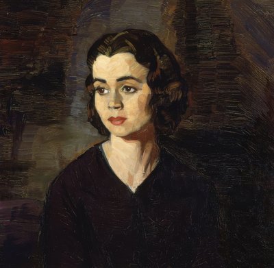 Porträt einer Dame von Ignacio Zuloaga y Zabaleta