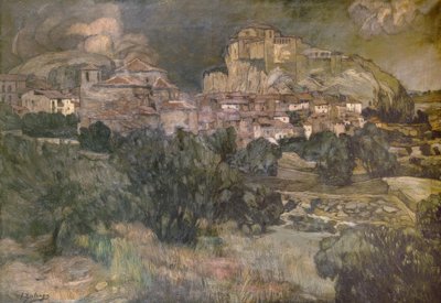 Alquézar – Öl auf Leinwand – 139 × 199 cm von Ignacio Zuloaga y Zabaleta