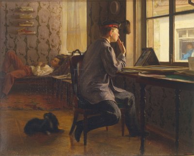 Prüfungsvorbereitung, 1864 von Ilya Efimovich Repin